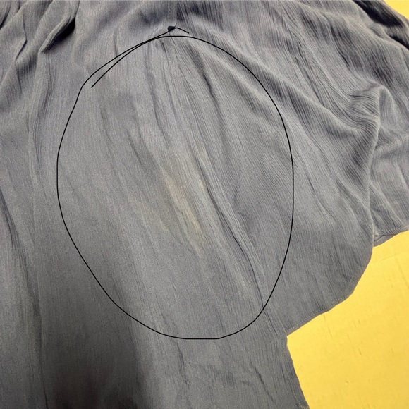 NWT Lulus Heart Of Marigold Wrap Maxi Dress Fluttering Sleeves Blue Sz L - Picture 11 of 16